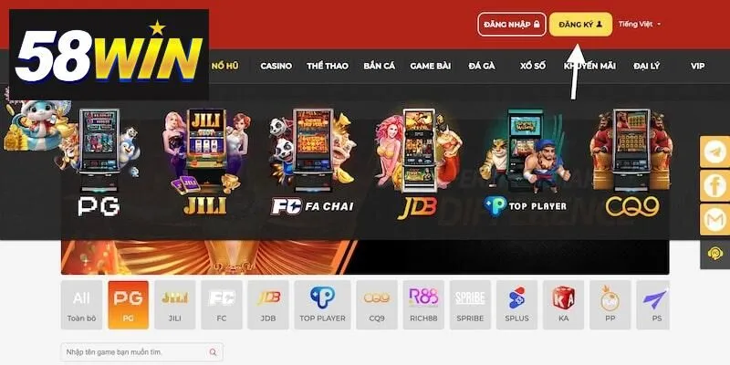 4 quy định chung khi đăng ký 58win